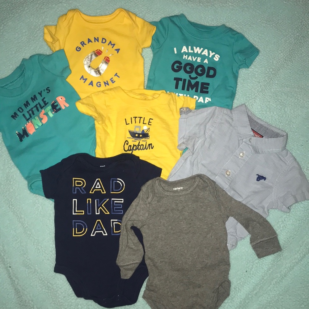New born baby boy onesies